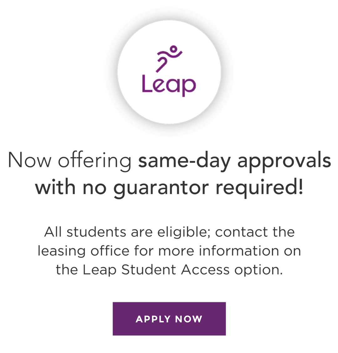 Now offering same-day approvals with no guarantor required! Apply Now.