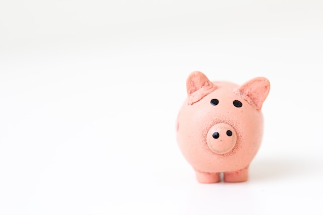 pink pig figurine on a white surface